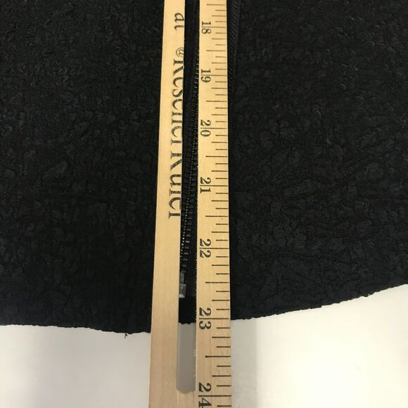 Ann Taylor Blazer Womens 8 Black Textured Fabric Moto Zip Front Pockets Modern - Picture 10 of 10